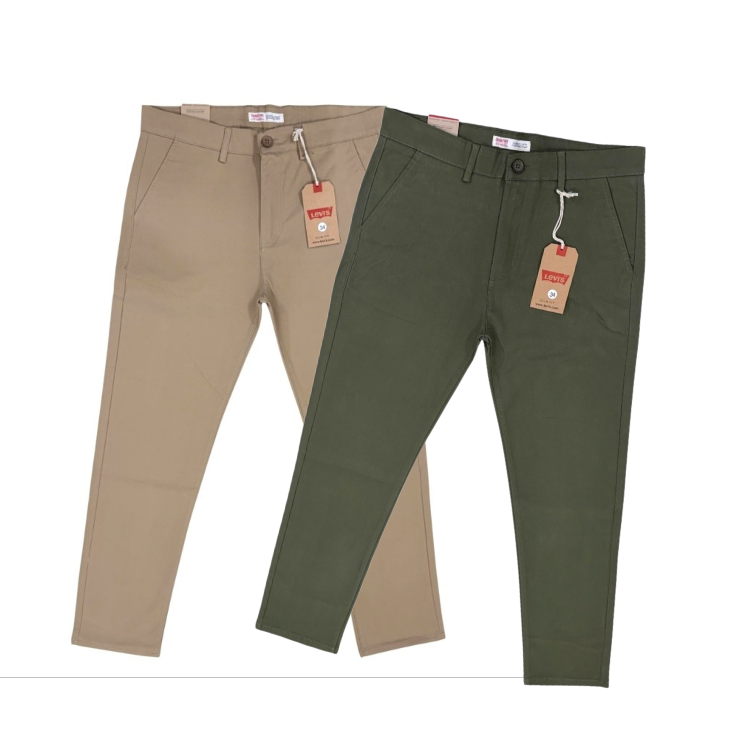 Levis Premium Twill Beige Ash - Olive