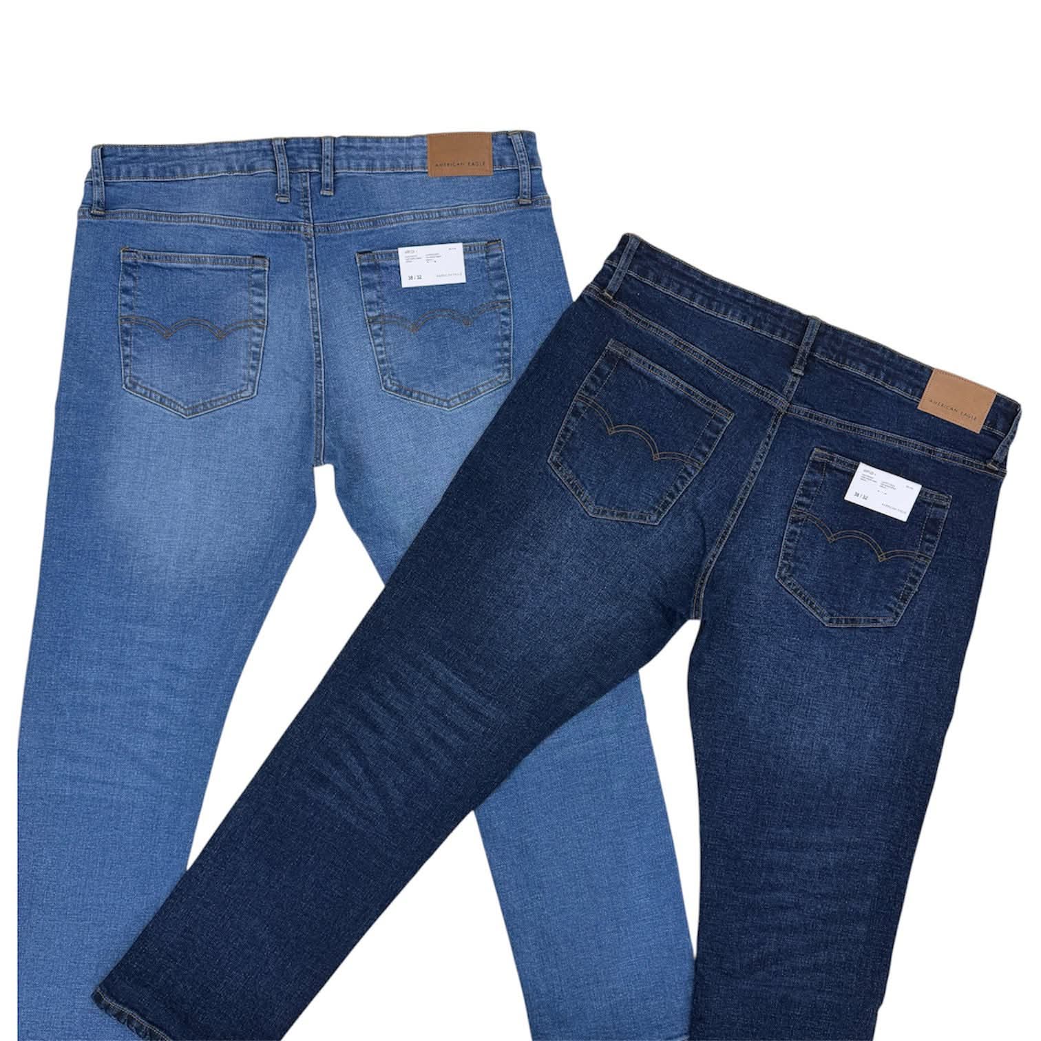 American Eagle Export Denim Light Blue-Deep Blue Combo